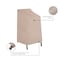 Modern Leisure Chalet Stackable/High Back Bar Chair Cover, 27 in. L x 27 in. W x 49 in. H, Beige 2920 - alternate 4